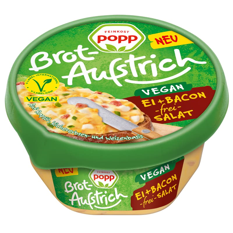 Popp Brotaufstrich Eier & Baconfrei Salat VEGAN