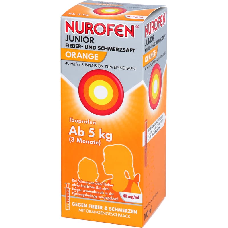 Nurofen Junior Fever and Pain Relief Syrup Orange 40 mg/ml