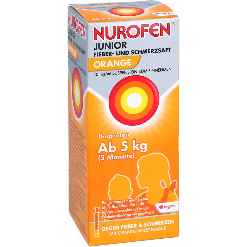 Nurofen Junior Fever and Pain Relief Syrup Orange 40 mg/ml