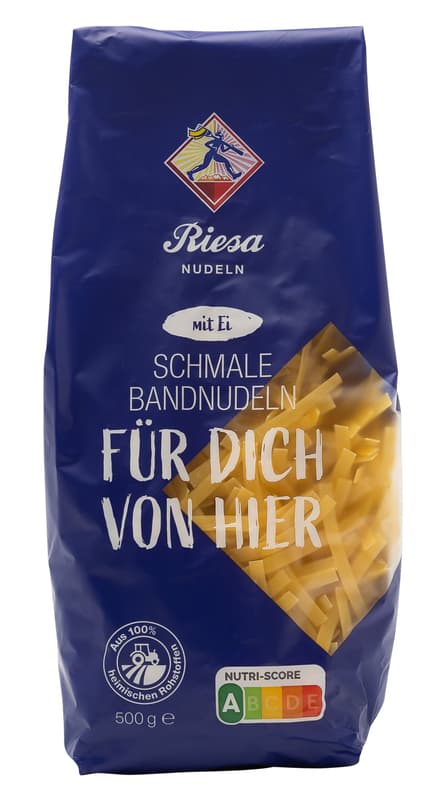 Riesa egg noodles, narrow ribbon noodles