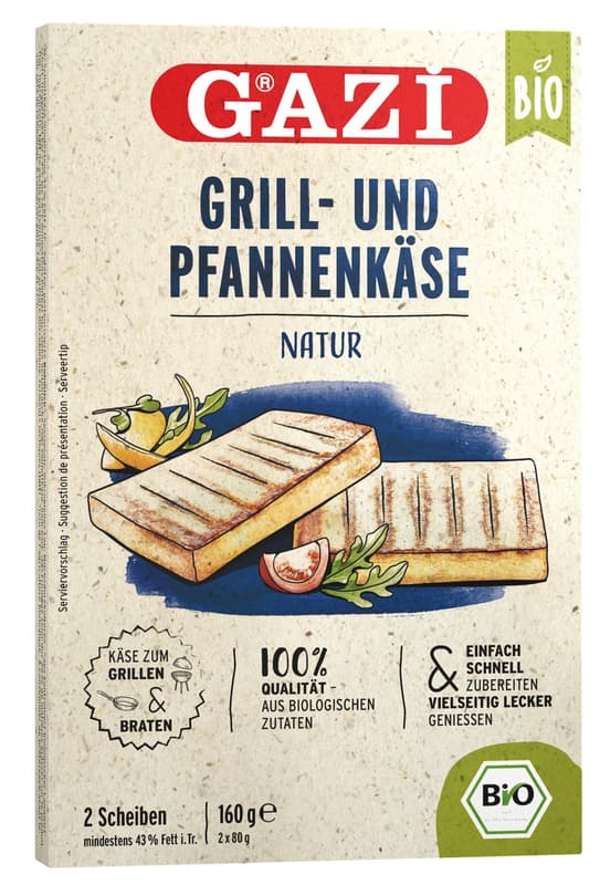 GAZi BIO Grill- und Pfannenkäse Natur