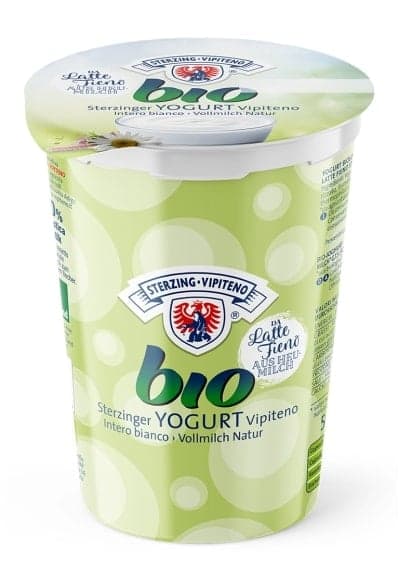 Sterzing ORGANIC whole milk yogurt made from hay milk