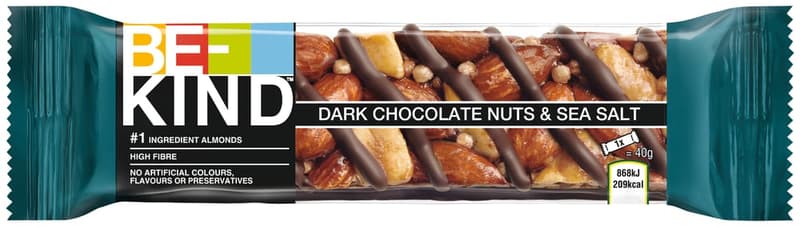 BE-KIND Dark Chocolate Nuts & SeaSalt