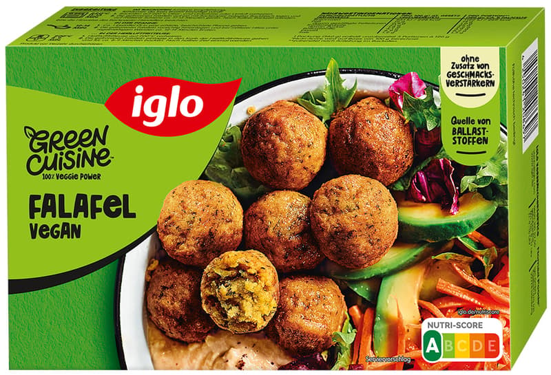 iglo Green Cuisine vegan falafel