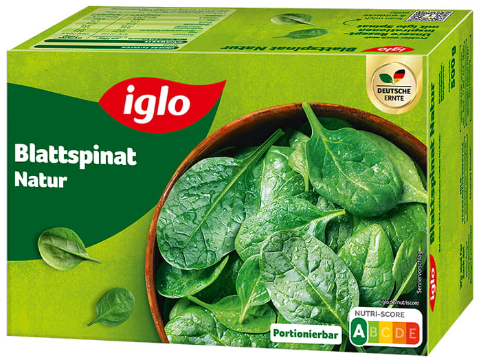 iglo Blattspinat, portionierbar