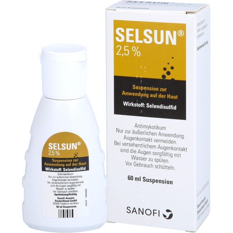 SELSUN 2,5 %, Suspension zur Anwendung auf der Haut, 60 ml Lösung