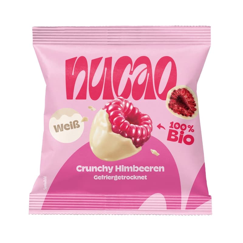 Nucao ORGANIC Crunchy Raspberry - white chocolate