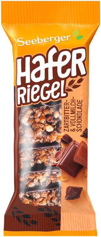 Seeberger Haferriegel Zartbitter- & Vollmilchschokolade