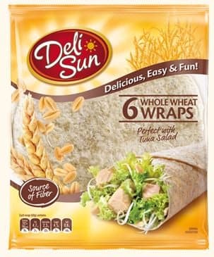 Deli Sun Whole Wheat Wraps 6-pack