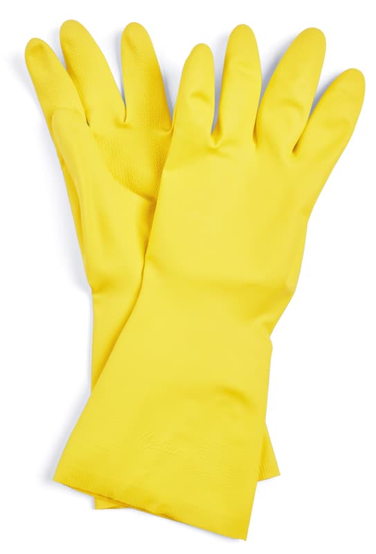 Spontex Multi Use, household gloves with freshness protection and FSC natural latex, cotton flocked inside, size S
