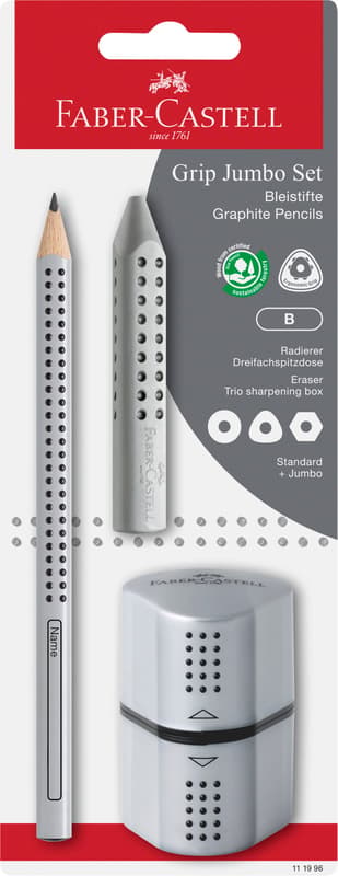 Faber-Castell Bleistift Set silber