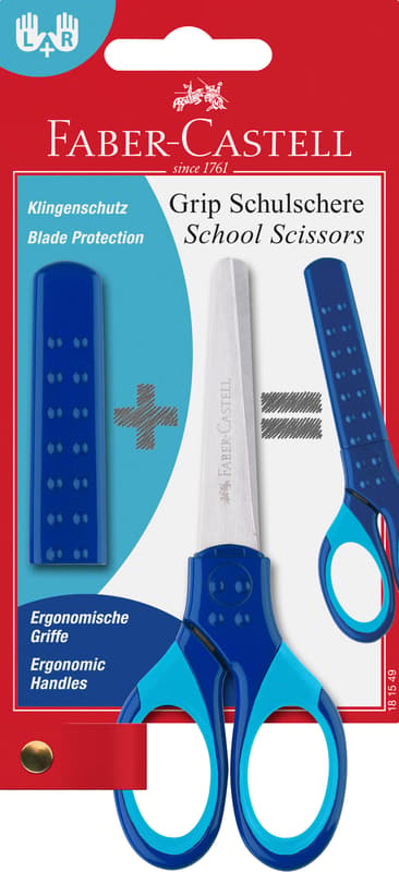 Faber-Castell Schulschere Grip blau