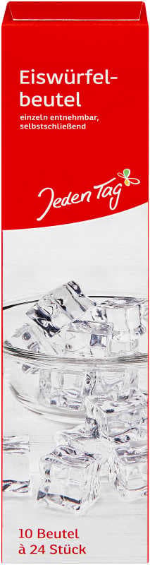 Ice cube bags every day