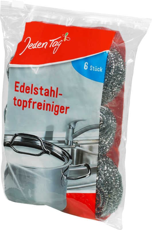 Jeden Tag Edelstahl-Topfreiniger