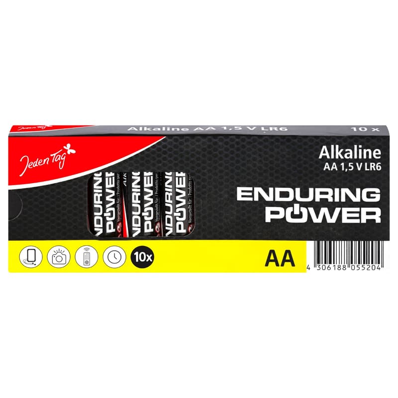 Jeden Tag Batterien Alkaline Mignon AA/LR6 Shrink