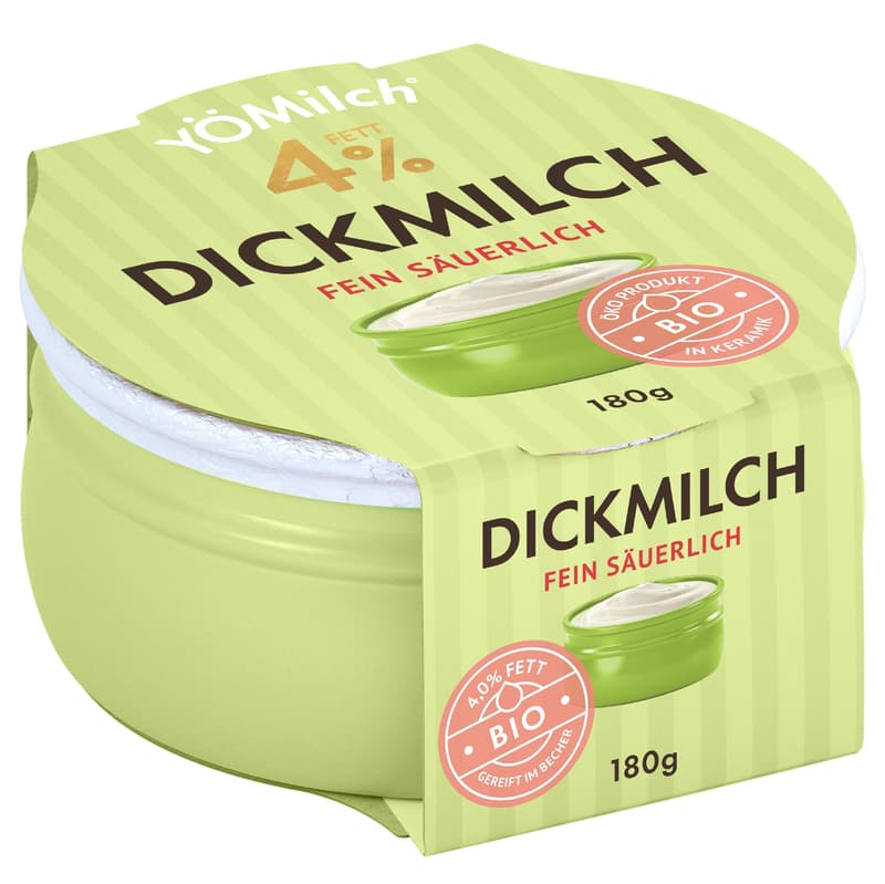 YOMilch BIO Dickmilch stichfest 4% Fett