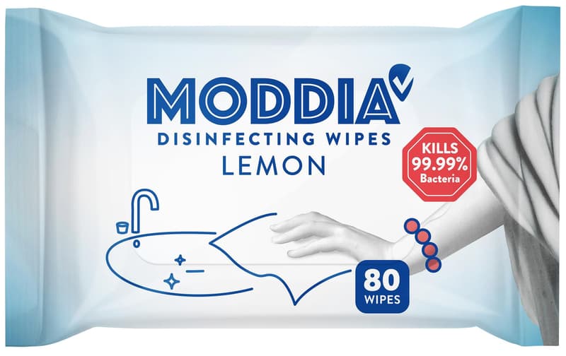 Moddia Desinfektionstücher Zitrone Biozidprodukt