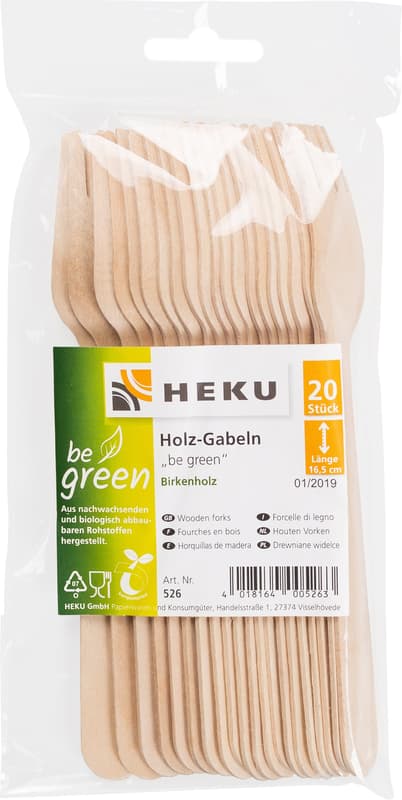 Holzgabeln, 20 Stück