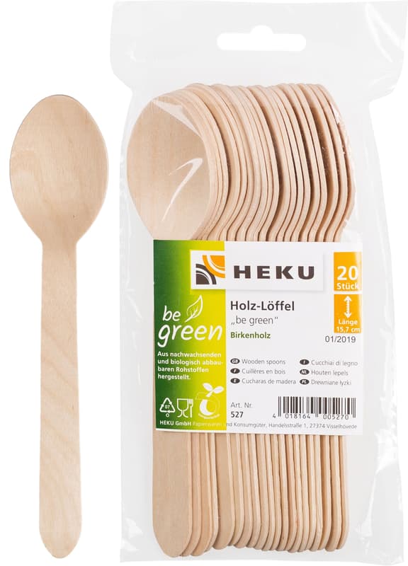 Holzlöffel, 20 Stück