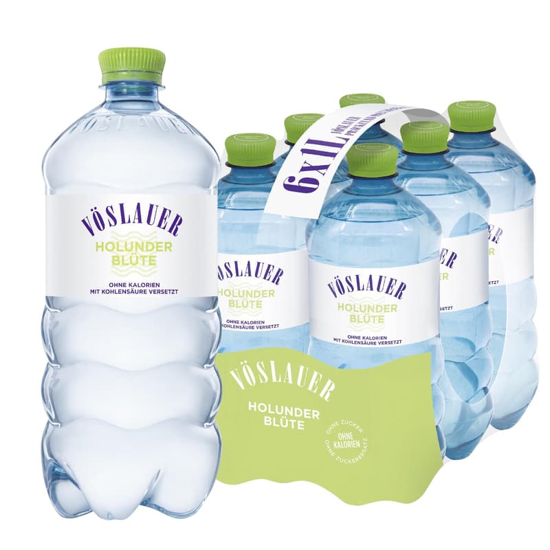 Vöslauer Flavour Elderflower 6x1.0 l PET (ONE WAY)