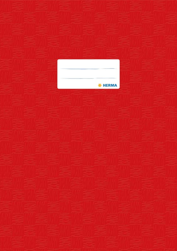 HERMA notebook protector covered red DIN A4