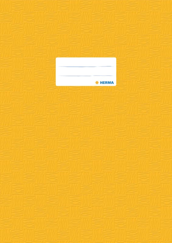 HERMA exercise book cover opaque yellow DIN A4