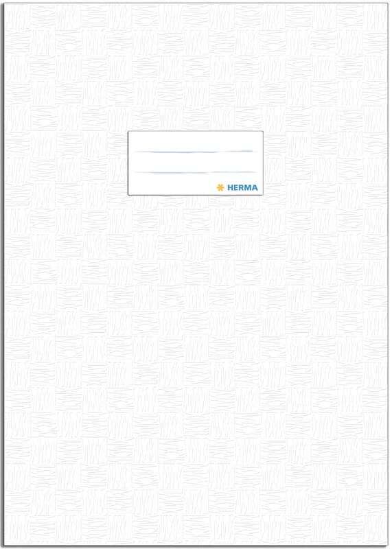 HERMA exercise book cover opaque white DIN A4