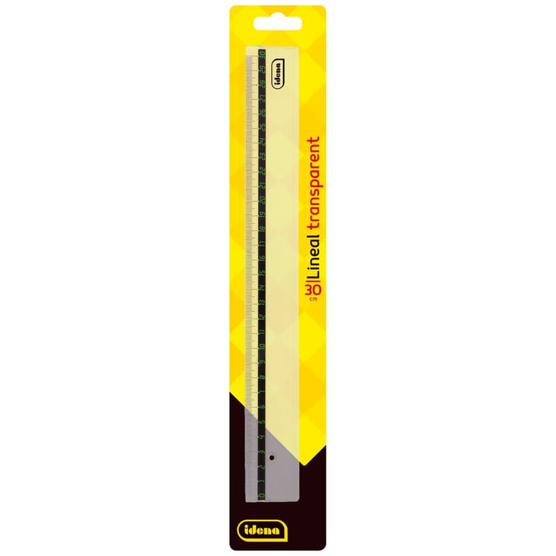 Idena ruler transparent 16cm