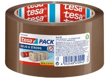 Tesa Klebeband Solid & Strong, braun 66mx55mm