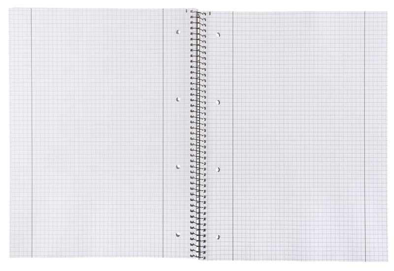Idena Collegeblock A4 mit Doppelrand 80 Blatt 70g/m² kariert