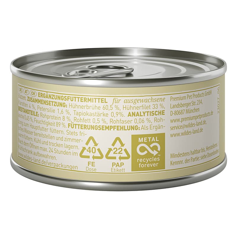 Wildes Land Soup Chicken with Carrots & Parsley 80g