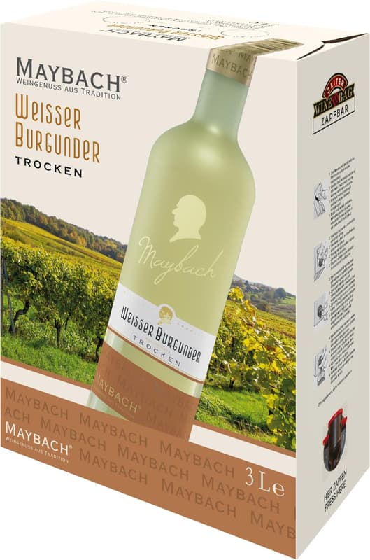Weißburgunder Qualitätswein trocken 3l Bag-in-Box