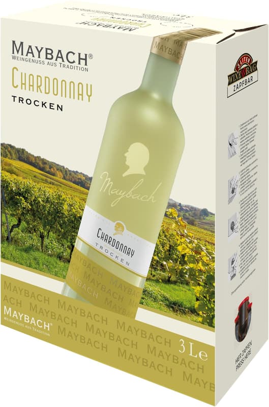 Maybach Chardonnay Qualitätswein trocken 3l Bag-in-Box
