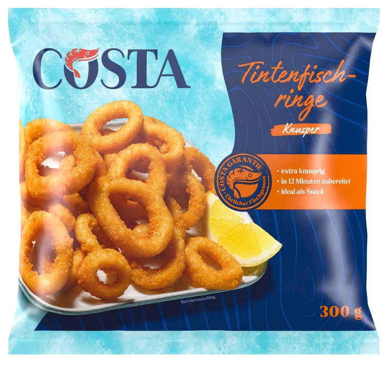 Costa Tintenfischringe in Knusperpanade