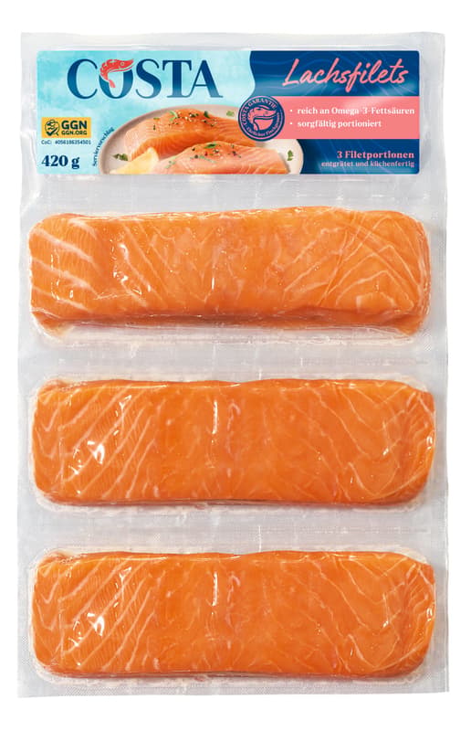 Costa Lachsfilets im Frischepack