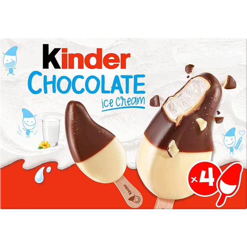 Kinder chocolate ice cream 4-pack
