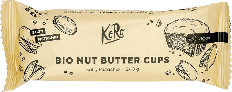 Koro Organic Nut Butter Cups Salty Pistachio