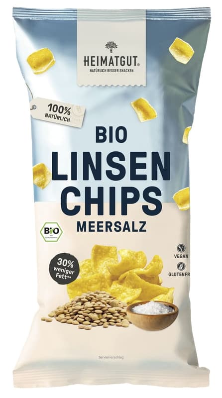 Heimatgut Organic Lentil Chips Sea Salt