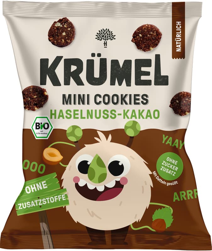 Krümel BIO Mini Monster Cookies - Hazelnut Cocoa