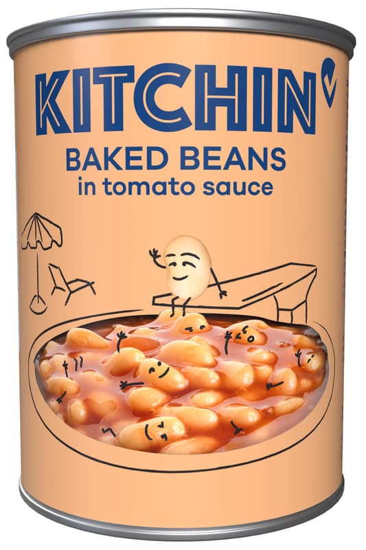 Kitchin baked beans in tomato sauce