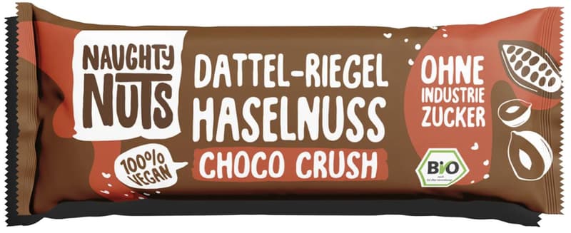 Naughty Nuts Organic Date Bar Hazelnut Choco Crush