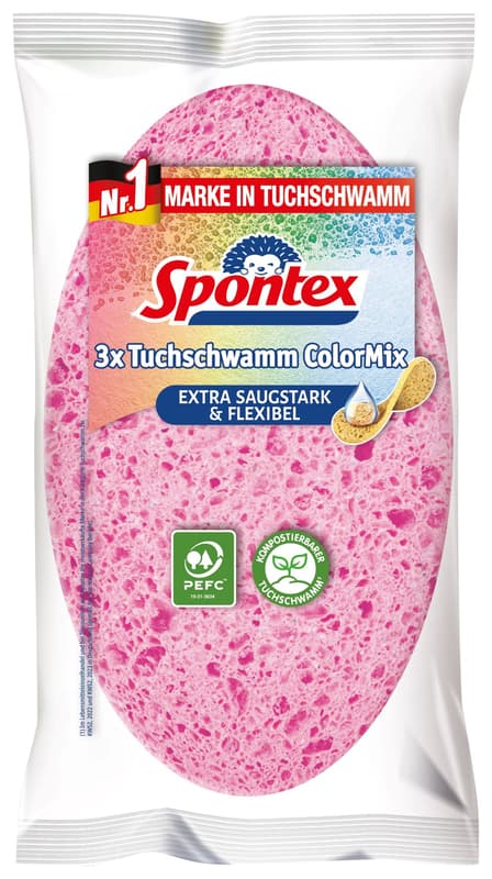 Spontex cloth sponge ColorMix, colourful and absorbent