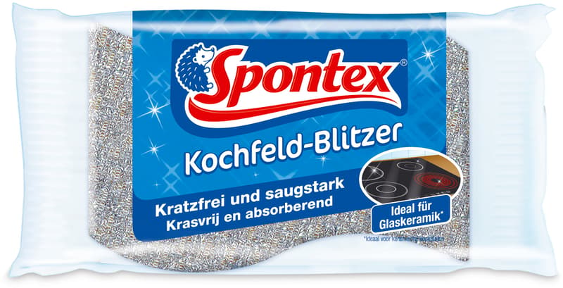 Spontex hob blaster, small and handy, ideal for glass ceramics and sensitive surfaces