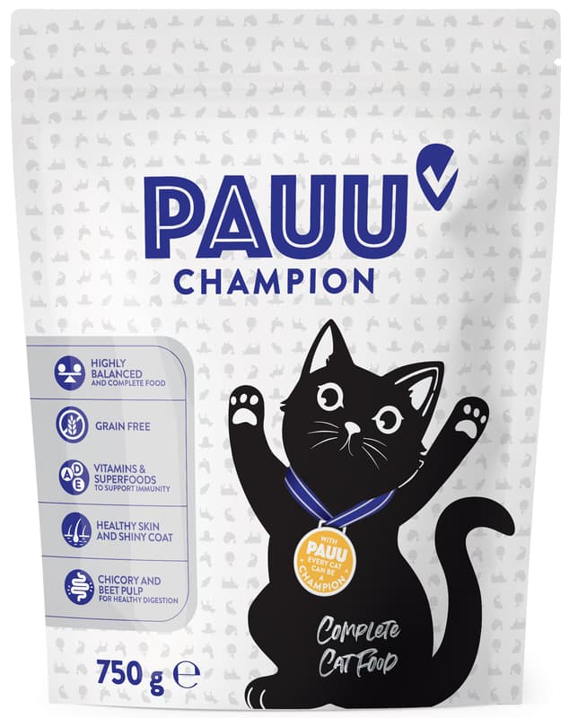 PAUU Champion getreidefreies Granulat mit frischem Lachs für Katzen