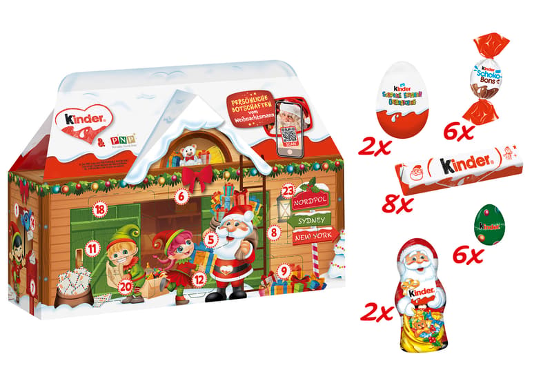 Kinder Mix 3D-Haus Adventskalender