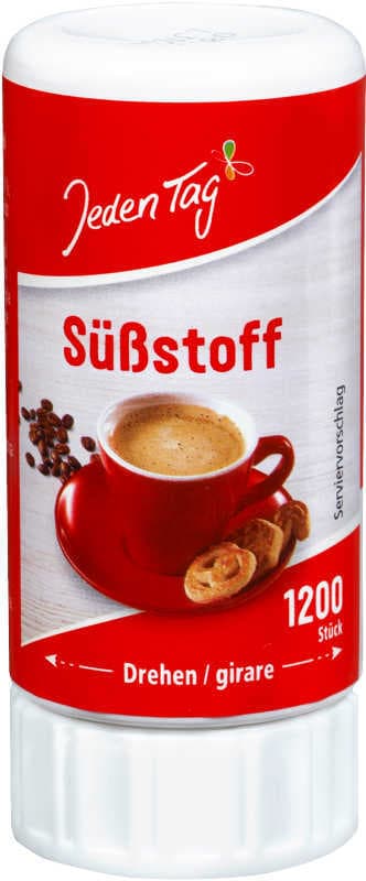 Jeden Tag Süßstoff-Tabletten