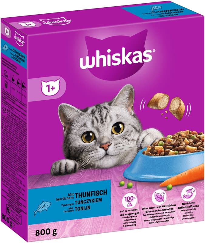 Whiskas Trockennahrung 1+ mit Thunfisch