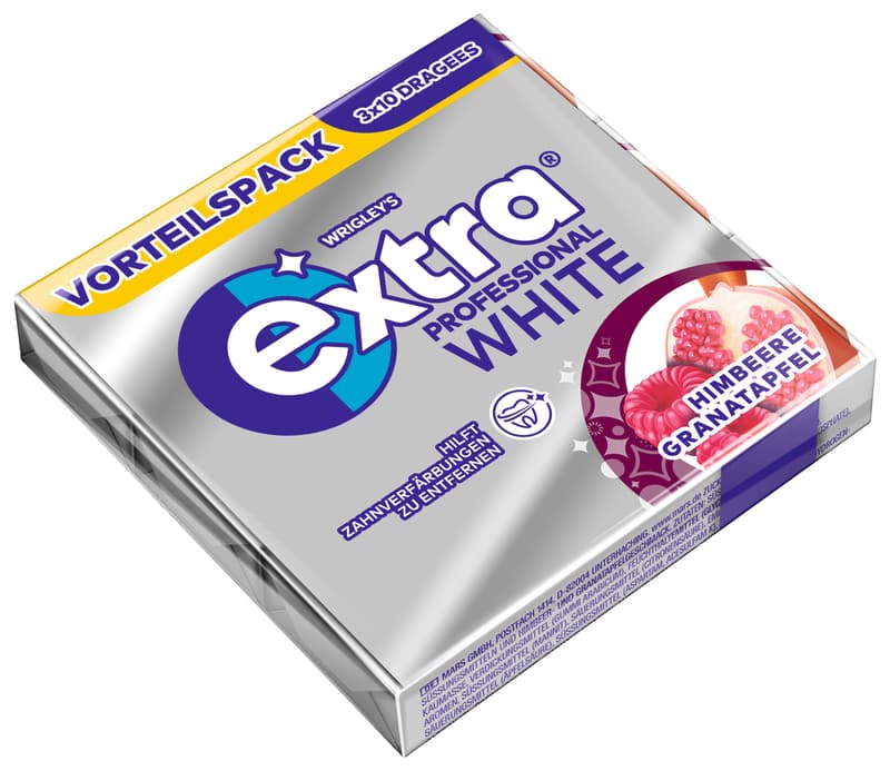 EXTRA® PROFESSIONAL White Multipack Himbeere Granatapfel  Dragees