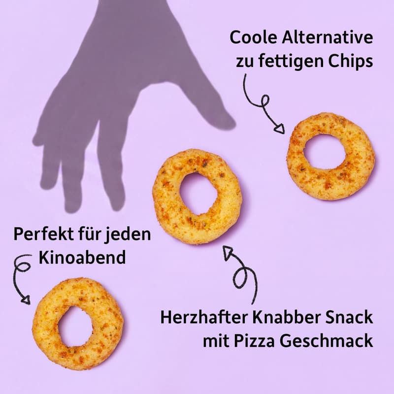 Freche Freunde Kids Organic Crunchy Rings Pizza Style
