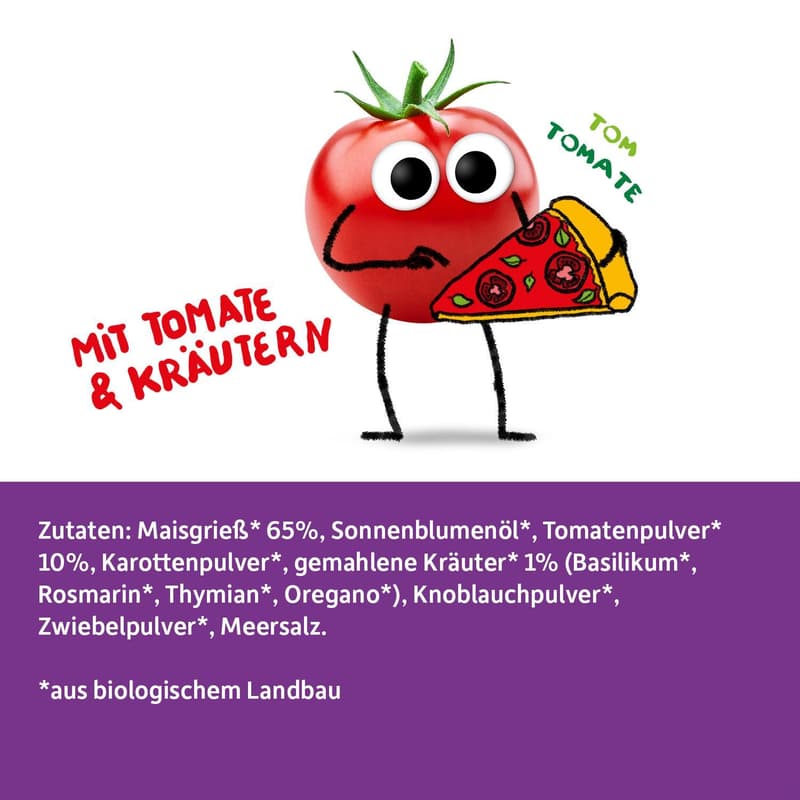 Freche Freunde Kids Organic Crunchy Rings Pizza Style